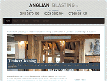 Tablet Screenshot of anglianblasting.com